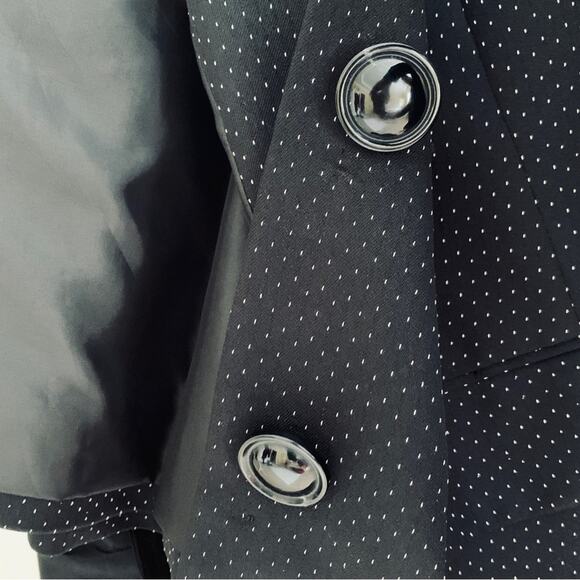 Le Suit Blazer Separates Black White Three Button Career Jacket Plus Size 18W - Picture 10 of 13